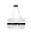 Dallas 25 inch round crystal pendant in black (758|3000D25BK)