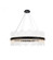 Dallas 36 inch round crystal pendant in black (758|3000D36BK)