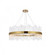 Dallas 36 inch round crystal pendant in satin gold (758|3000D36SG)