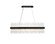 Dallas 42 inch rectangle crystal pendant in black (758|3000G42BK)