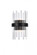 Dallas 8 inch crystal bath sconce in black (758|3000W8BK)