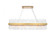 Dallas 48 inch rectangle crystal pendant in satin gold (758|3000G48SG)