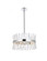 Serephina 20 inch crystal round pendant light in chrome (758|6200D20C)