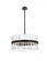 Serephina 25 inch crystal round pendant light in black (758|6200D25BK)