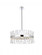 Serephina 25 inch crystal round pendant light in chrome (758|6200D25C)