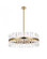 Serephina 32 inch crystal round chandelier light in satin gold (758|6200D32SG)