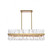 Serephina 42 Inch Crystal Rectangle Chandelier Light in Satin Gold (758|6200G42SG)