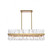 Serephina 42 inch crystal rectangle chandelier light in satin gold (758|6200G42SG)