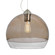 Besa, Ally 12 Cable Pendant, Smoke/Clear, Satin Nickel Finish, 1x5W LED Filament (127|1KX-ALLY12SM-EDIL-SN)