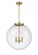 Beacon - 3 Light - 18 inch - Antique Brass - Stem hung - Pendant (3442|221-3S-AB-G202-18)