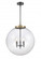 Beacon - 3 Light - 18 inch - Black Antique Brass - Stem hung - Pendant (3442|221-3S-BAB-G202-18)