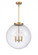 Beacon - 3 Light - 18 inch - Brushed Brass - Stem hung - Pendant (3442|221-3S-BB-G204-18)