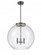 Athens - 3 Light - 18 inch - Matte Black - Stem hung - Pendant (3442|221-3S-BK-G124-18-LED)