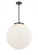 Beacon - 3 Light - 18 inch - Matte Black - Cord hung - Pendant (3442|221-3S-BK-G201-18)