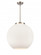 Athens - 3 Light - 18 inch - Brushed Satin Nickel - Cord hung - Pendant (3442|221-3S-SN-G121-18-LED)