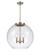 Athens - 3 Light - 18 inch - Brushed Satin Nickel - Stem hung - Pendant (3442|221-3S-SN-G122-18-LED)