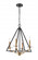 Raleigh - 4 Light - 18 inch - Black Brushed Brass - Chain Hung - Mini Chandelier (3442|331-4MCR-BBG)