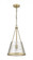 Lux - 1 Light - 12 inch - Brushed Brass - Chain Hung - Mini Pendant (3442|383-1S-BB-G384B-12CL)