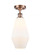 Cindyrella - 1 Light - 7 inch - Antique Copper - Semi-Flush Mount (3442|516-1C-AC-G651-7)