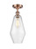 Cindyrella - 1 Light - 7 inch - Antique Copper - Semi-Flush Mount (3442|516-1C-AC-G654-7-LED)