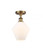 Cindyrella - 1 Light - 8 inch - Brushed Brass - Semi-Flush Mount (3442|516-1C-BB-G651-8-LED)