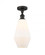 Cindyrella - 1 Light - 7 inch - Oil Rubbed Bronze - Semi-Flush Mount (3442|516-1C-OB-G651-7)