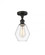 Cindyrella - 1 Light - 6 inch - Oil Rubbed Bronze - Semi-Flush Mount (3442|516-1C-OB-G652-6)