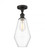 Cindyrella - 1 Light - 7 inch - Oil Rubbed Bronze - Semi-Flush Mount (3442|516-1C-OB-G652-7)