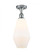 Cindyrella - 1 Light - 7 inch - Polished Chrome - Semi-Flush Mount (3442|516-1C-PC-G651-7)