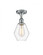 Cindyrella - 1 Light - 6 inch - Polished Chrome - Semi-Flush Mount (3442|516-1C-PC-G652-6-LED)