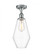 Cindyrella - 1 Light - 7 inch - Polished Chrome - Semi-Flush Mount (3442|516-1C-PC-G652-7-LED)
