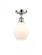 Cindyrella - 1 Light - 6 inch - Polished Nickel - Semi-Flush Mount (3442|516-1C-PN-G651-6)