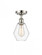 Cindyrella - 1 Light - 6 inch - Polished Nickel - Semi-Flush Mount (3442|516-1C-PN-G652-6-LED)