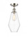 Cindyrella - 1 Light - 7 inch - Polished Nickel - Semi-Flush Mount (3442|516-1C-PN-G652-7-LED)