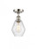 Cindyrella - 1 Light - 6 inch - Polished Nickel - Semi-Flush Mount (3442|516-1C-PN-G654-6-LED)