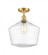 Cindyrella - 1 Light - 12 inch - Satin Gold - Semi-Flush Mount (3442|516-1C-SG-G654-12)