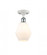 Cindyrella - 1 Light - 6 inch - White Polished Chrome - Semi-Flush Mount (3442|516-1C-WPC-G651-6-LED)