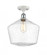 Cindyrella - 1 Light - 12 inch - White Polished Chrome - Semi-Flush Mount (3442|516-1C-WPC-G654-12)