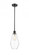 Cindyrella - 1 Light - 7 inch - Matte Black - Mini Pendant (3442|516-1S-BK-G652-7)