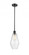Cindyrella - 1 Light - 7 inch - Matte Black - Mini Pendant (3442|516-1S-BK-G654-7-LED)