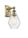 Cindyrella - 1 Light - 6 inch - Antique Brass - Sconce (3442|516-1W-AB-G654-6)