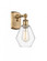 Cindyrella - 1 Light - 6 inch - Brushed Brass - Sconce (3442|516-1W-BB-G652-6)