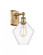 Cindyrella - 1 Light - 8 inch - Brushed Brass - Sconce (3442|516-1W-BB-G652-8)