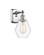 Cindyrella - 1 Light - 6 inch - Polished Chrome - Sconce (3442|516-1W-PC-G652-6)