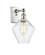 Cindyrella - 1 Light - 8 inch - White Polished Chrome - Sconce (3442|516-1W-WPC-G654-8)