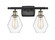 Cindyrella - 2 Light - 16 inch - Black Antique Brass - Bath Vanity Light (3442|516-2W-BAB-G652-6-LED)