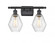 Cindyrella - 2 Light - 16 inch - Matte Black - Bath Vanity Light (3442|516-2W-BK-G654-6)