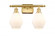 Cindyrella - 2 Light - 16 inch - Satin Gold - Bath Vanity Light (3442|516-2W-SG-G651-6-LED)