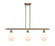 Cindyrella - 3 Light - 36 inch - Antique Brass - Stem hung - Island Light (3442|516-3I-AB-G651-6-LED)