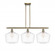 Cindyrella - 3 Light - 39 inch - Antique Brass - Stem hung - Island Light (3442|516-3I-AB-G652-12-LED)